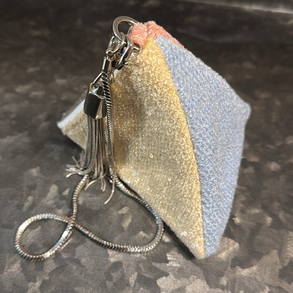 Charles & Keith Sequin Color Block Tassel Pyramid… - image 6